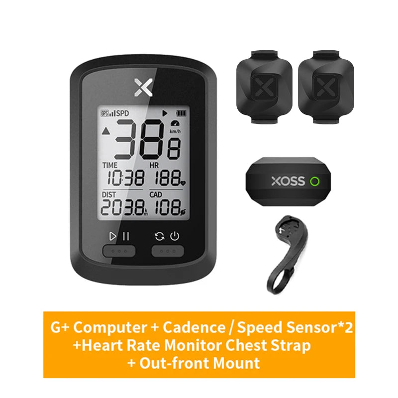XOSS G Plus GPS Bike Computer &ndash; Waterproof Bluetooth Connectivity G Plus combo6