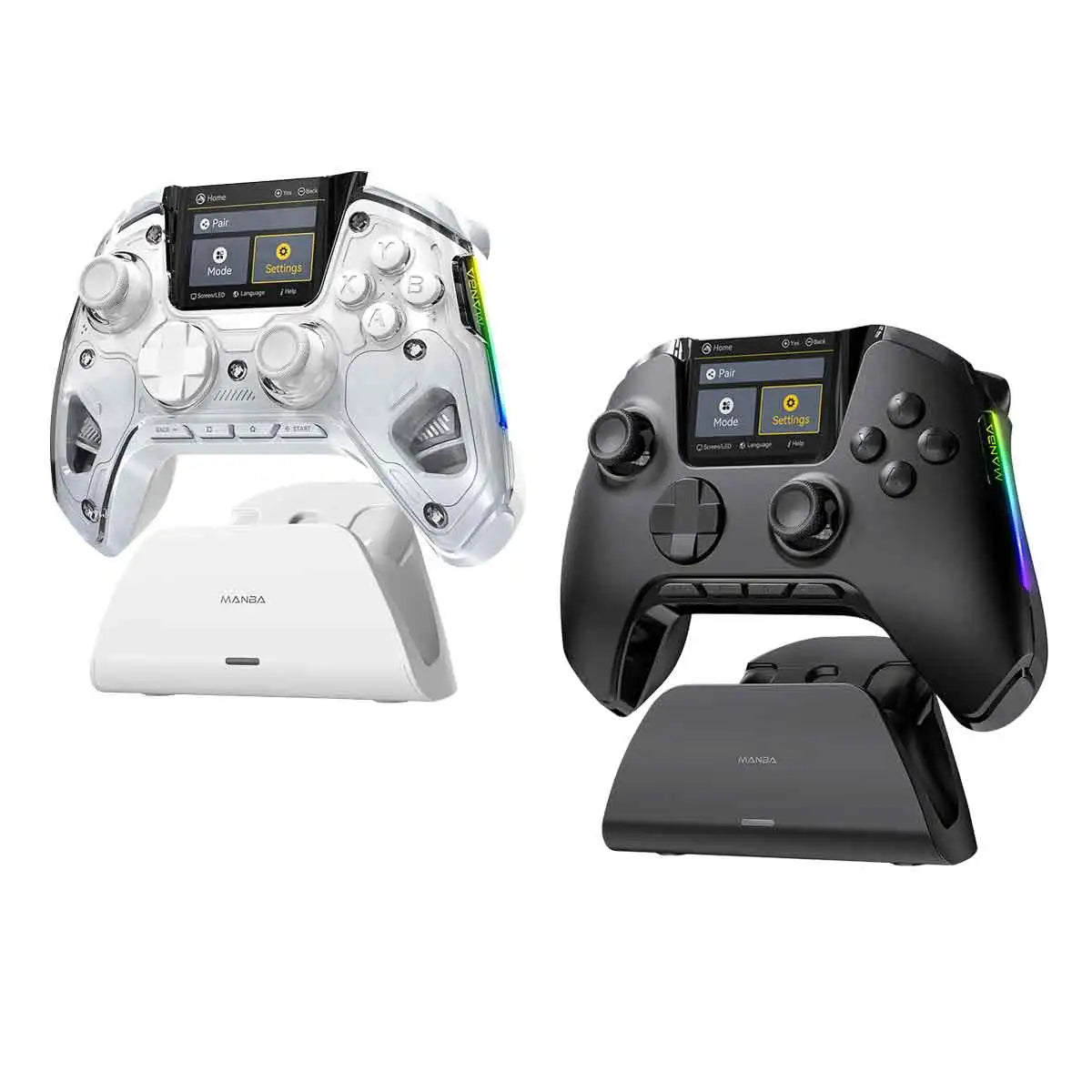 Manbaone 50 V2 Smart Wireless Gamepad &ndash; 2 Inch Screen Bluetooth Controller