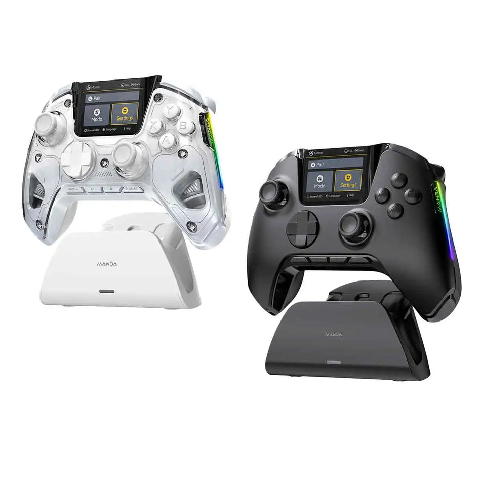 Manbaone 50 V2 Smart Wireless Gamepad &ndash; 2 Inch Screen Bluetooth Controller