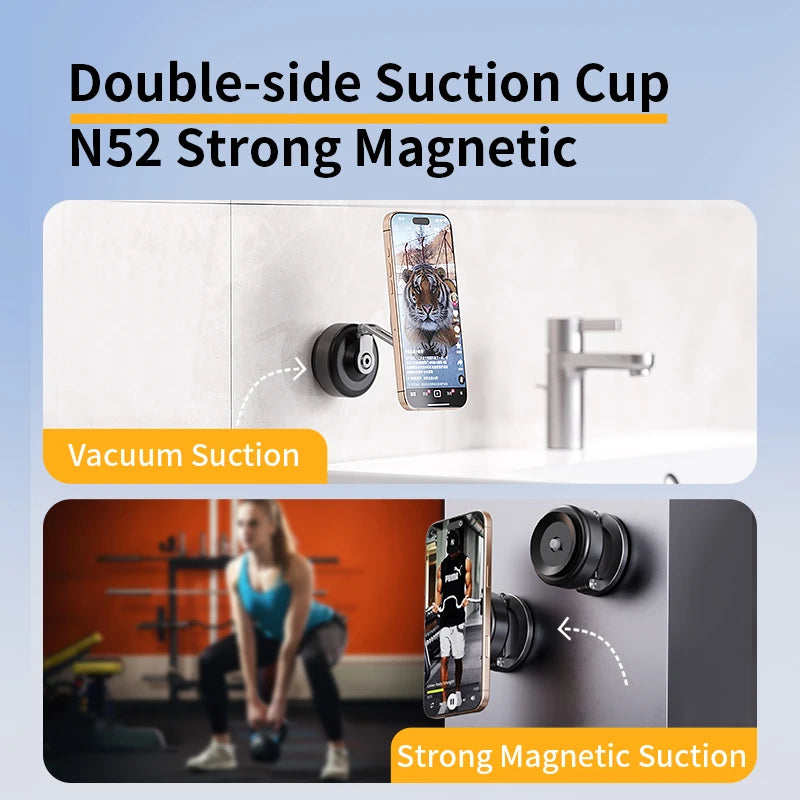 CrownQu Electric Vacuum Suction Cup Car Phone Holder &ndash; 360 Degree Rotatable Design