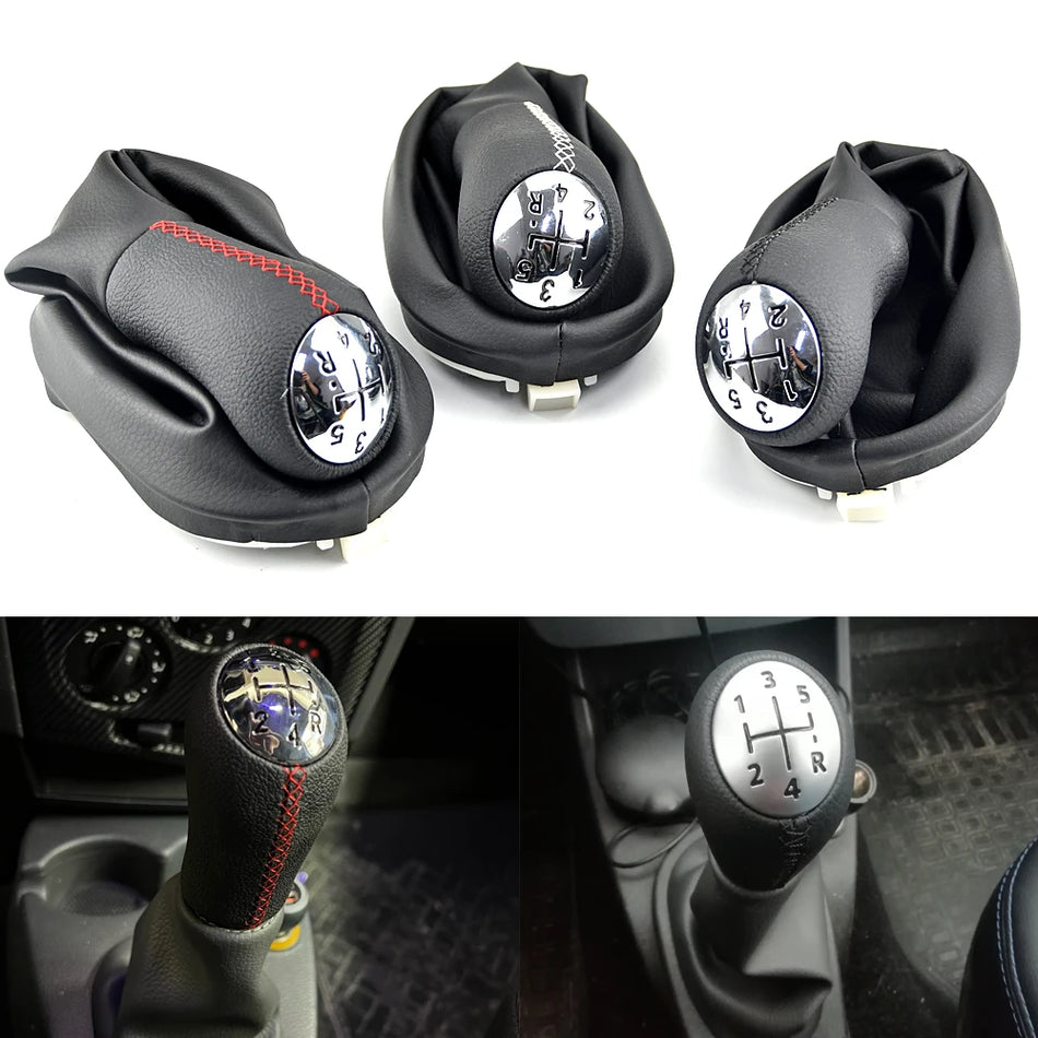 Perilla de Cambio MT con Tapa Cromada para Renault Scenic II Megane II Clio III