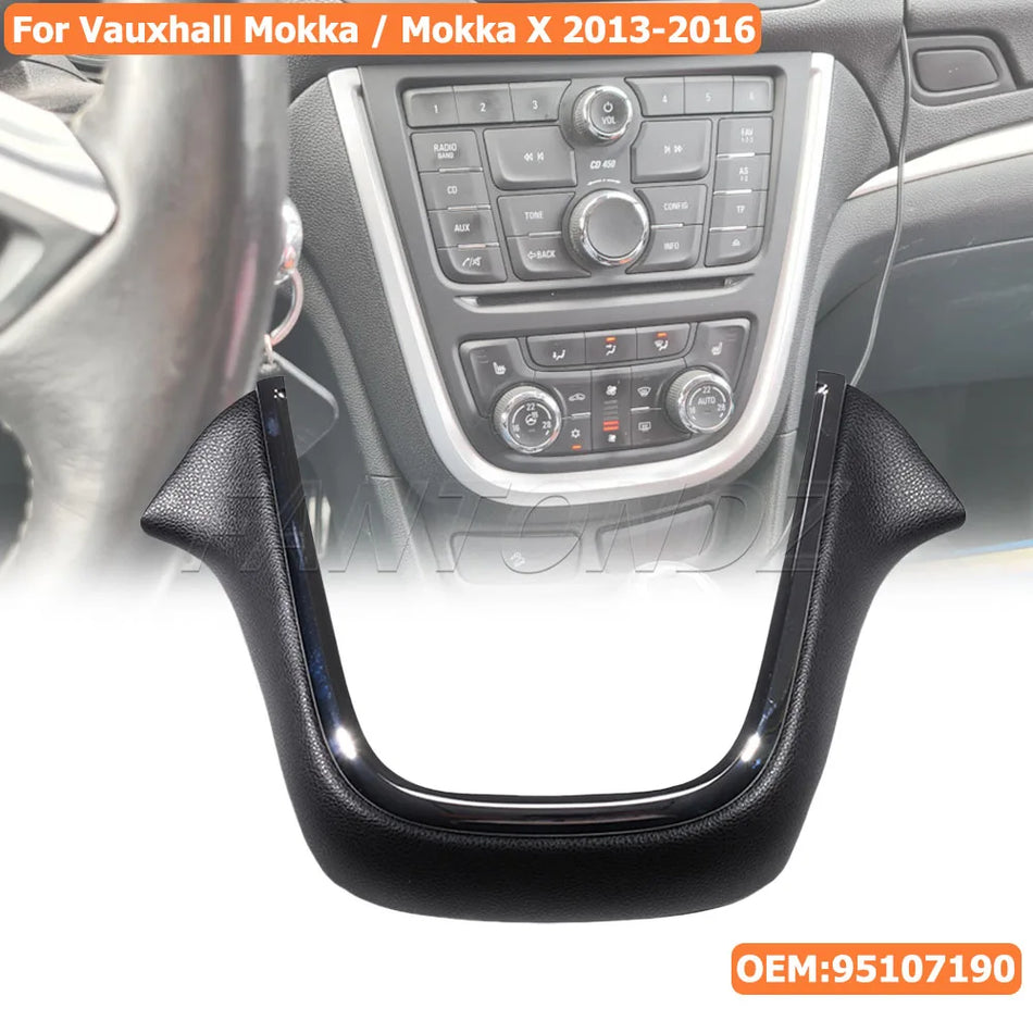 Centre Console Trim Jet Black For Vauxhall Mokka X 2013-2016