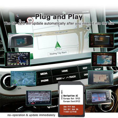 OST RNS315 &ndash; East Europe Map Coverage For VW Sat Nav