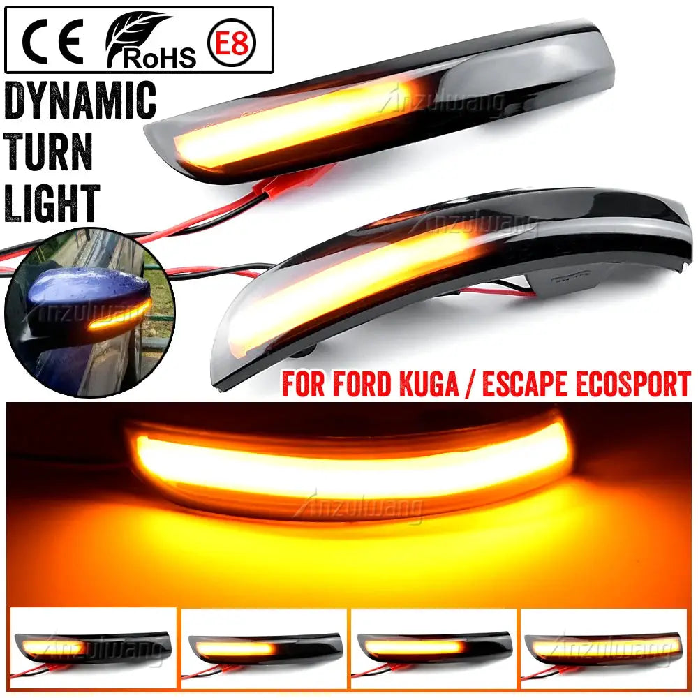 Dynamic LED Mirror Blinker Lights For Ford Kuga II Escape by InterCyprus Trading Ltd
