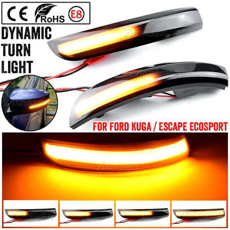 Dynamic LED Mirror Blinker Lights For Ford Kuga II Escape by InterCyprus Trading Ltd