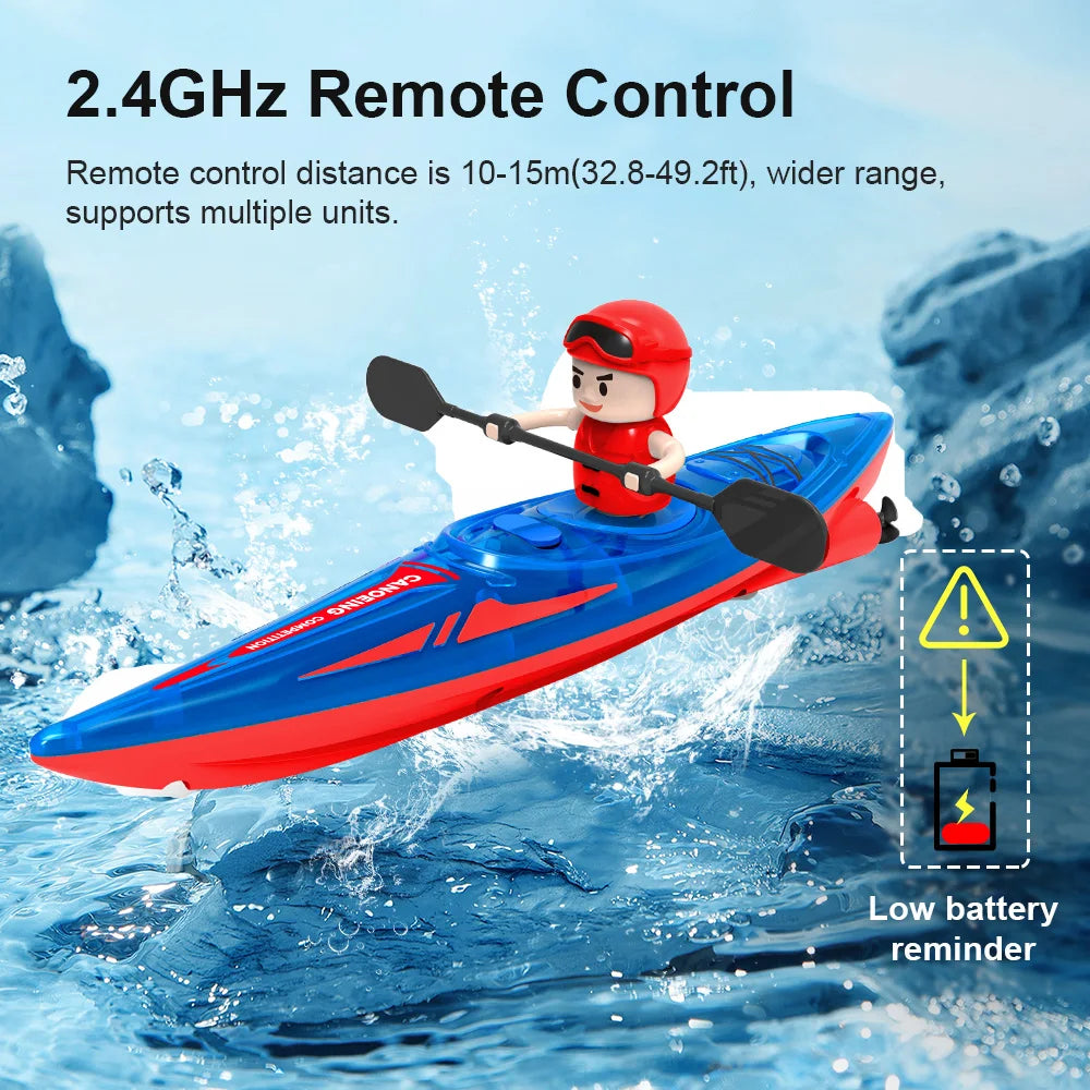 RC Boat Kayak 2.4GHz Paddle Remote Control Boat &ndash; Waterproof