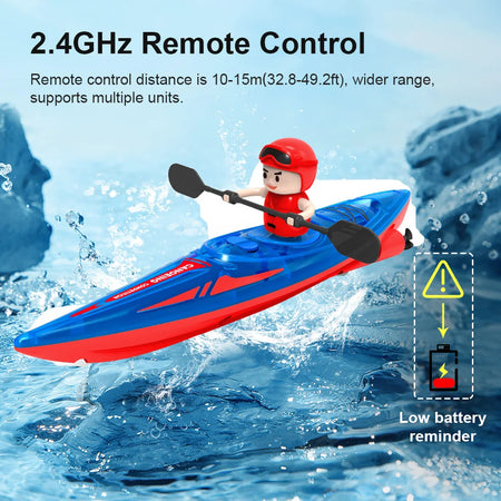 RC Boat Kayak 2.4GHz Paddle Remote Control Boat &ndash; Waterproof
