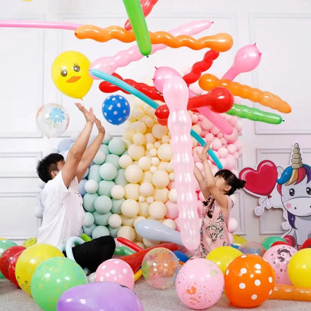 50/100Pcs 3D Cartoon Animal Balloons - Cute Duck Rabbit