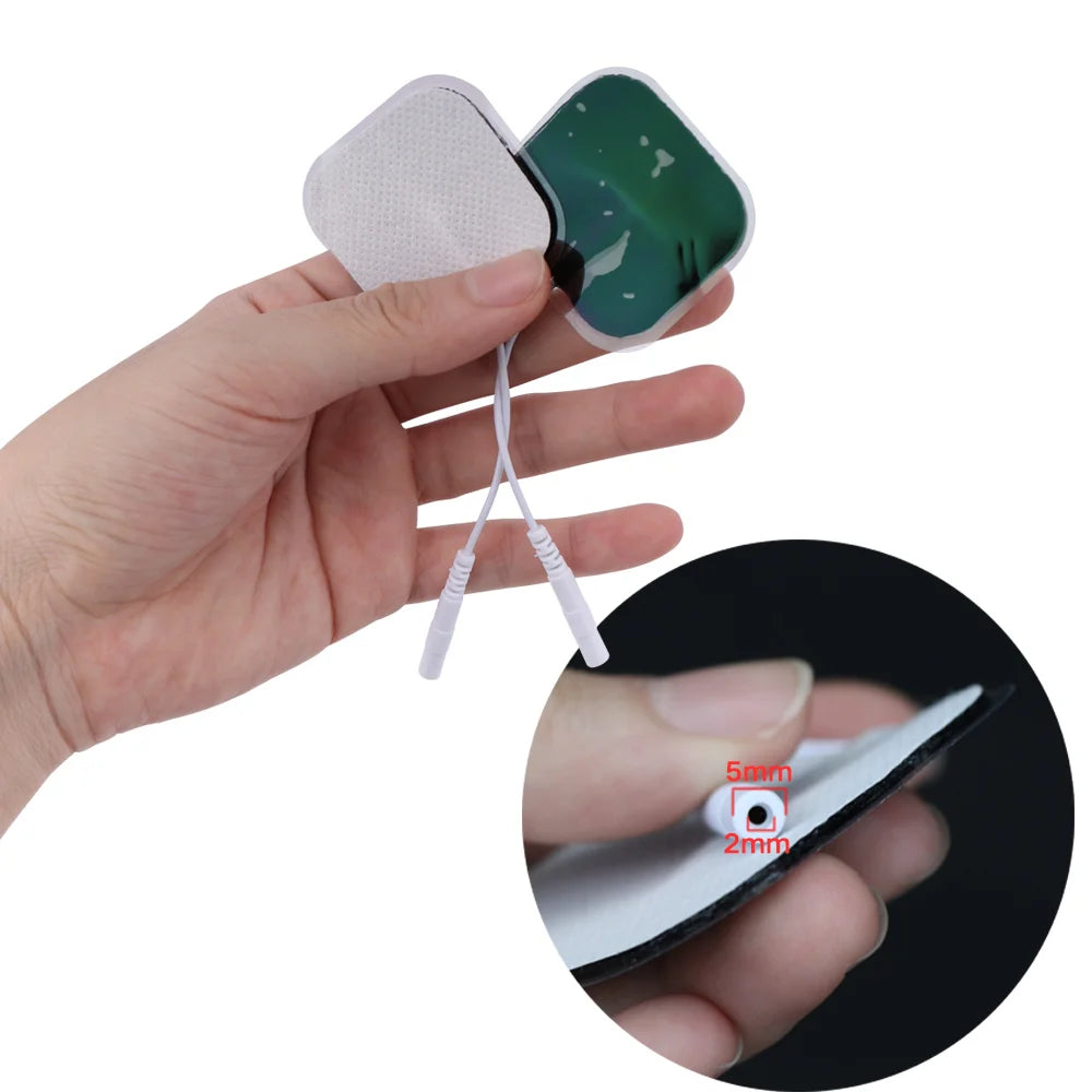 SUOLAER Non-Woven Fabric Self-Adhesive TENS Electrodes Pads for Physiotherapy