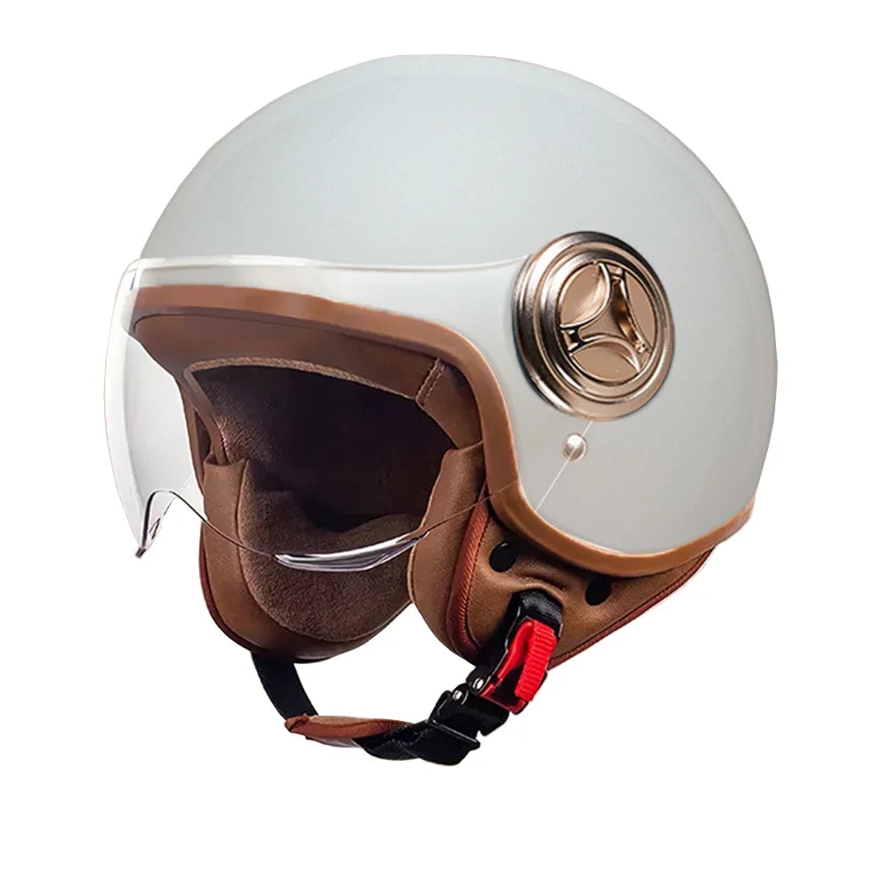 Open Face 3/4 Motorcycle Helmet Retro Vintage Chopper Moto Bike Scooter with for Men Women – InterCyprus Trading Ltd