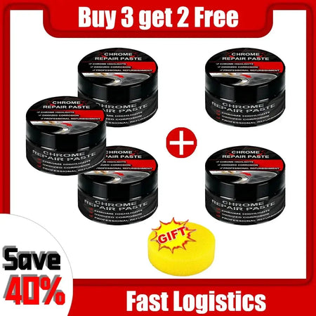 Polishing Paste for Chrome Plated Cars Fix Scratches on Door Handles Window Frames Car Logos Restore Surface Shine k*61 by InterCyprus Trading Ltd