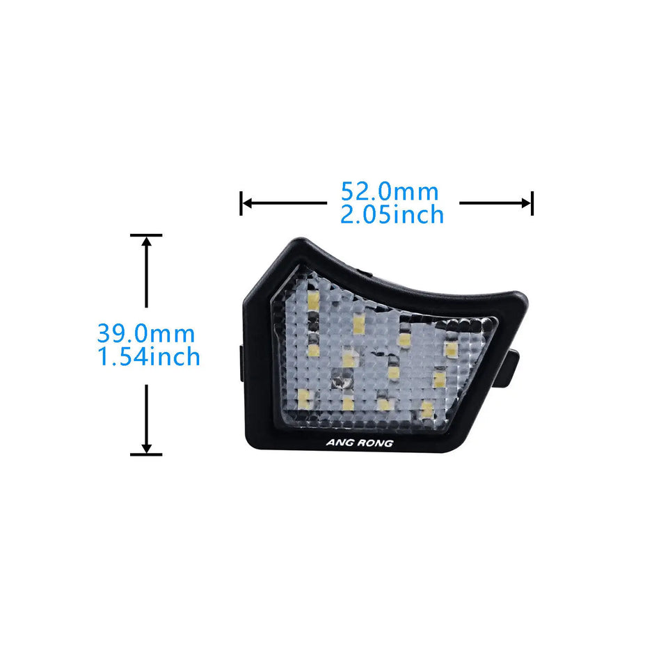 Lätäkkövalosarja Volvo C30 S60 S80 Valkoinen LED Sivupeili 12 SMD LEDiä 6000K Xenon Valkoinen