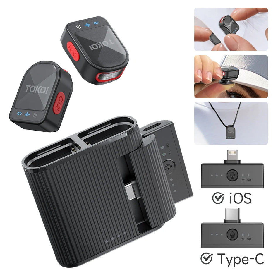 Mini Wireless Lavalier Microphone &ndash; ENC Noise Reduction