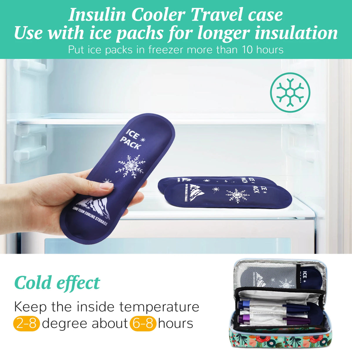 Large Portable Insulin Cooler Travel Bag &ndash; Lightweight