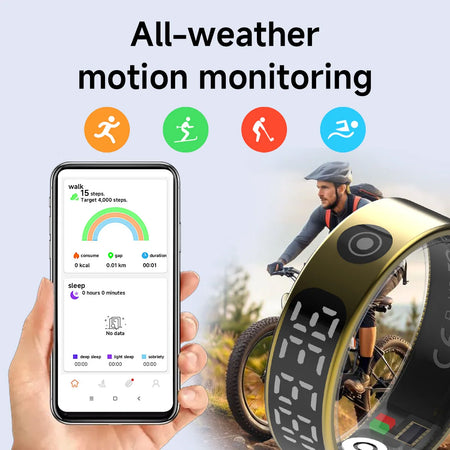 2025 Smart Ring Waterproof 5ATM | Health, Heart Rate, Sleep Monitoring