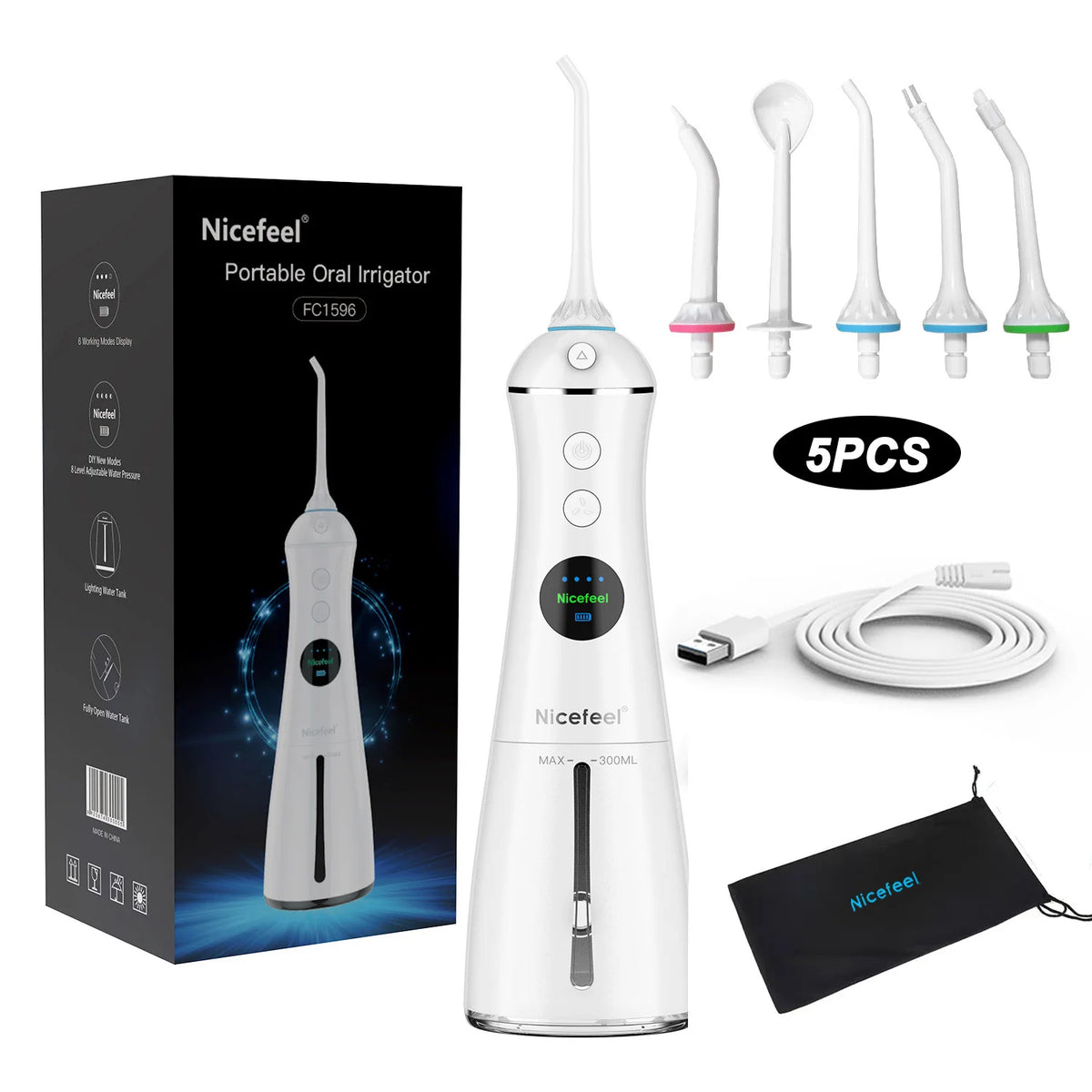 Oral Irrigator Portable Water Flosser &ndash; Rechargeable