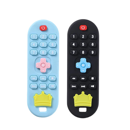 Silicone Remote Control Teether &ndash; Soothing Cognitive Teething Toy 2PCS