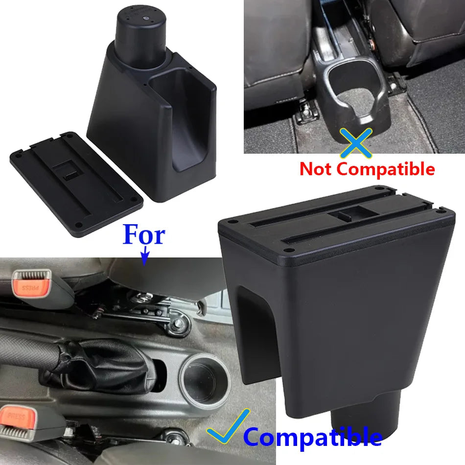 PU Leather Armrest Box for Chevrolet Spark 3 III Aveo T200