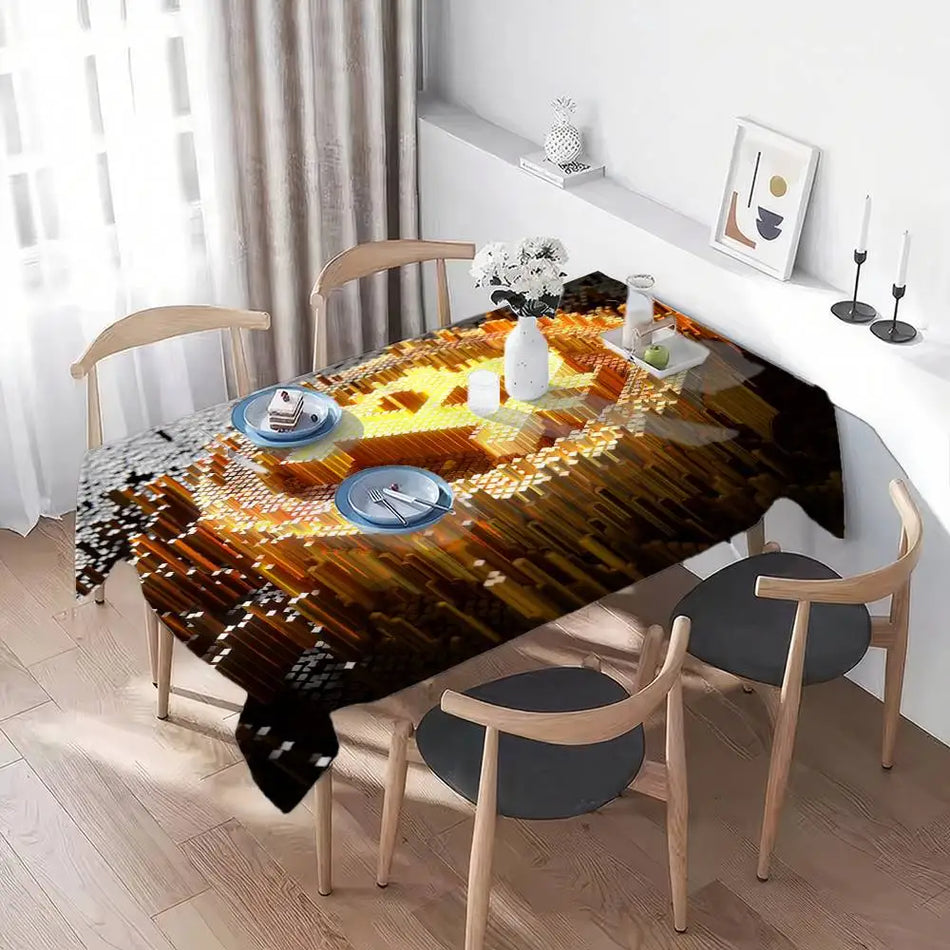 Plekkidekindel Bitcoin Ruuttableti laudlina Kööki, Kohvilaudadele, Igapäevaseks kasutamiseks