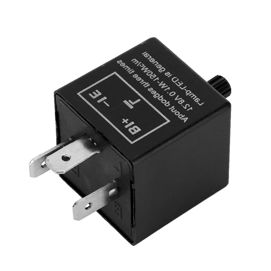 Relé de semnalizare LED ajustabil Estink 12V 3 pini pentru indicator de direcție