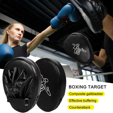 PU Leather 5 Finger Boxing Hand Target Mitts for Kickboxing