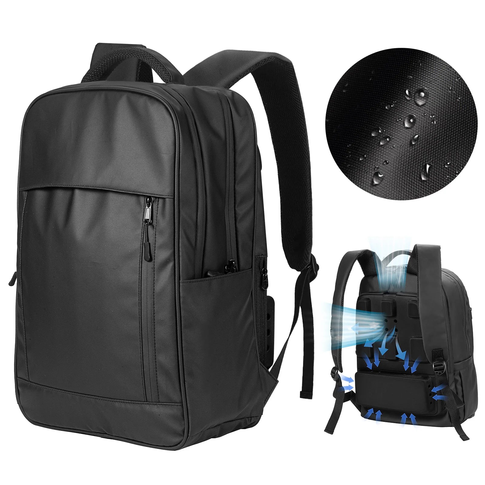 Lixada Backpack With Cooling Fan &ndash; Three-Stage Wind style B 1pcs bag