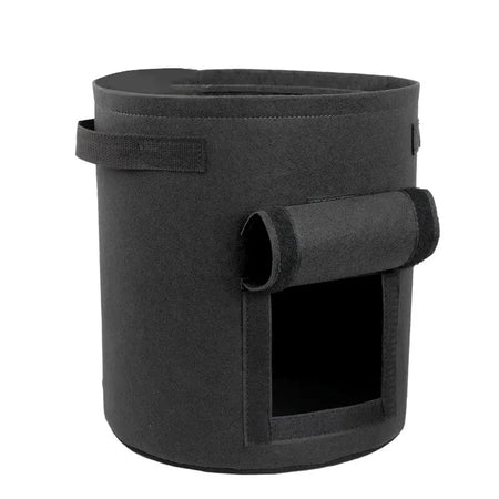 Large Diameter Felt Potato Planting Bag for Easy Harvesting Black / 25X30CM