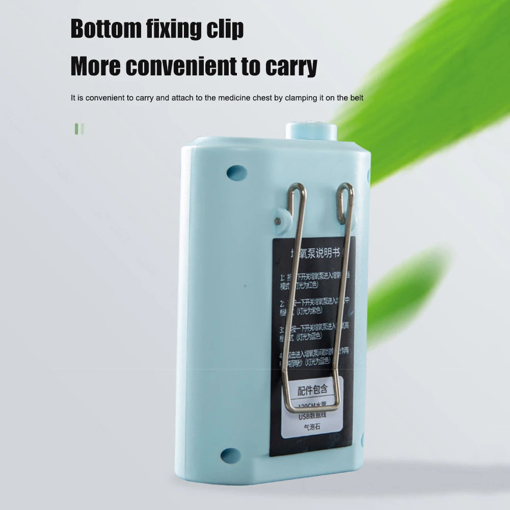 APWIKOGER Portable Aquarium USB Oxygen Pump &ndash; Ultra Quiet