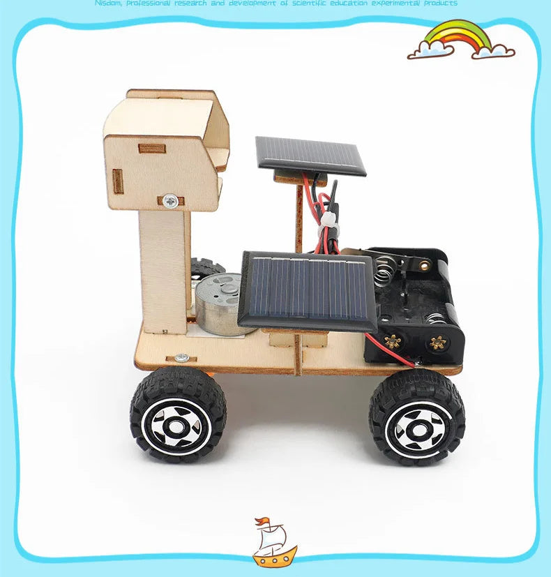 Zestaw modelarski DIY solarny łazik księżycowy zabawka edukacyjna naukowa