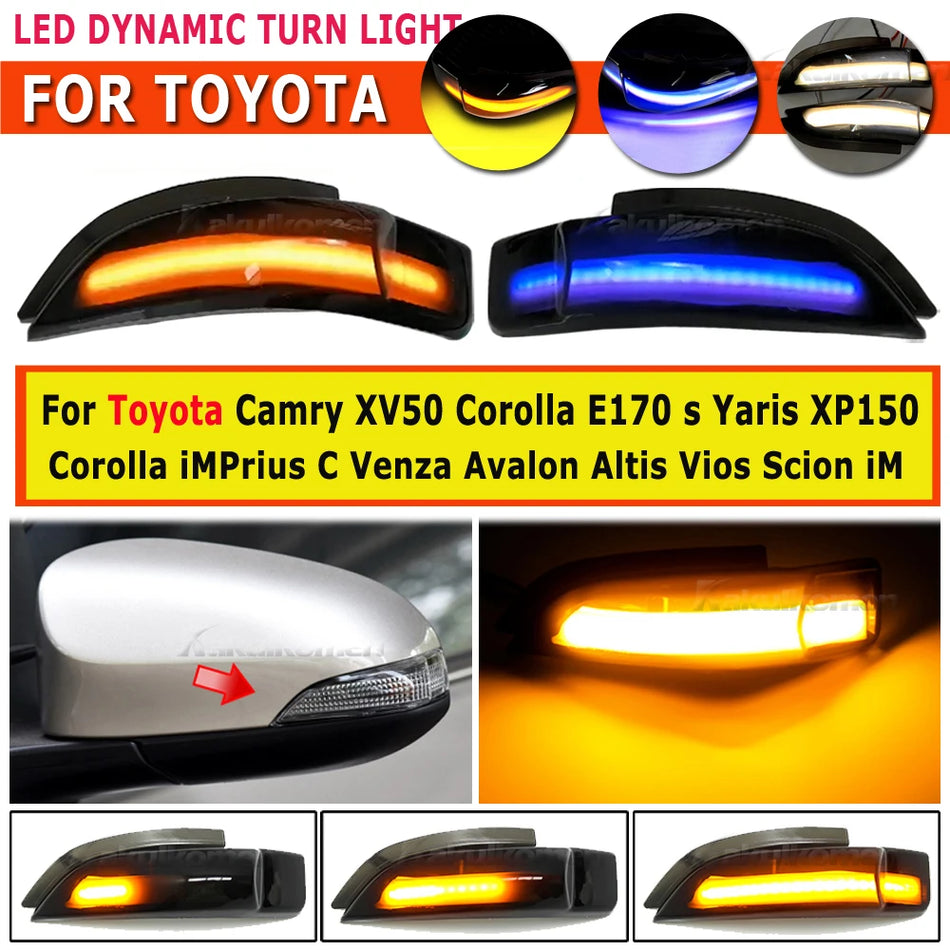 Lumină de semnalizare dinamică LED pentru Toyota Corolla, Auris, Vitz
