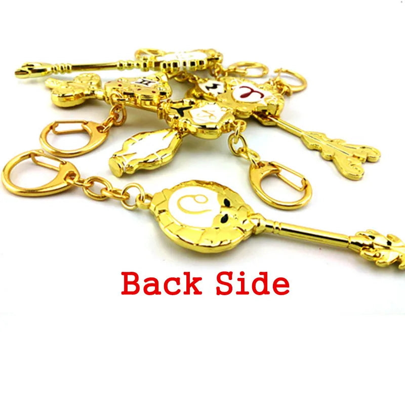 Anime Keychain - Lucy Zodiac Star Spirit Magician Cosplay Accessory