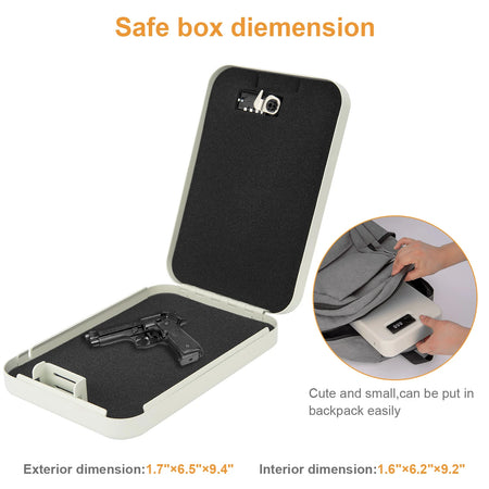 Dialing Wheel Password Gun Safe Box &ndash; Three Digit Security