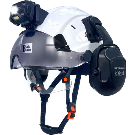 C06 Safety Helmet SHL01 &ndash; Rechargeable LED Headlamp White CSV07E SHL01