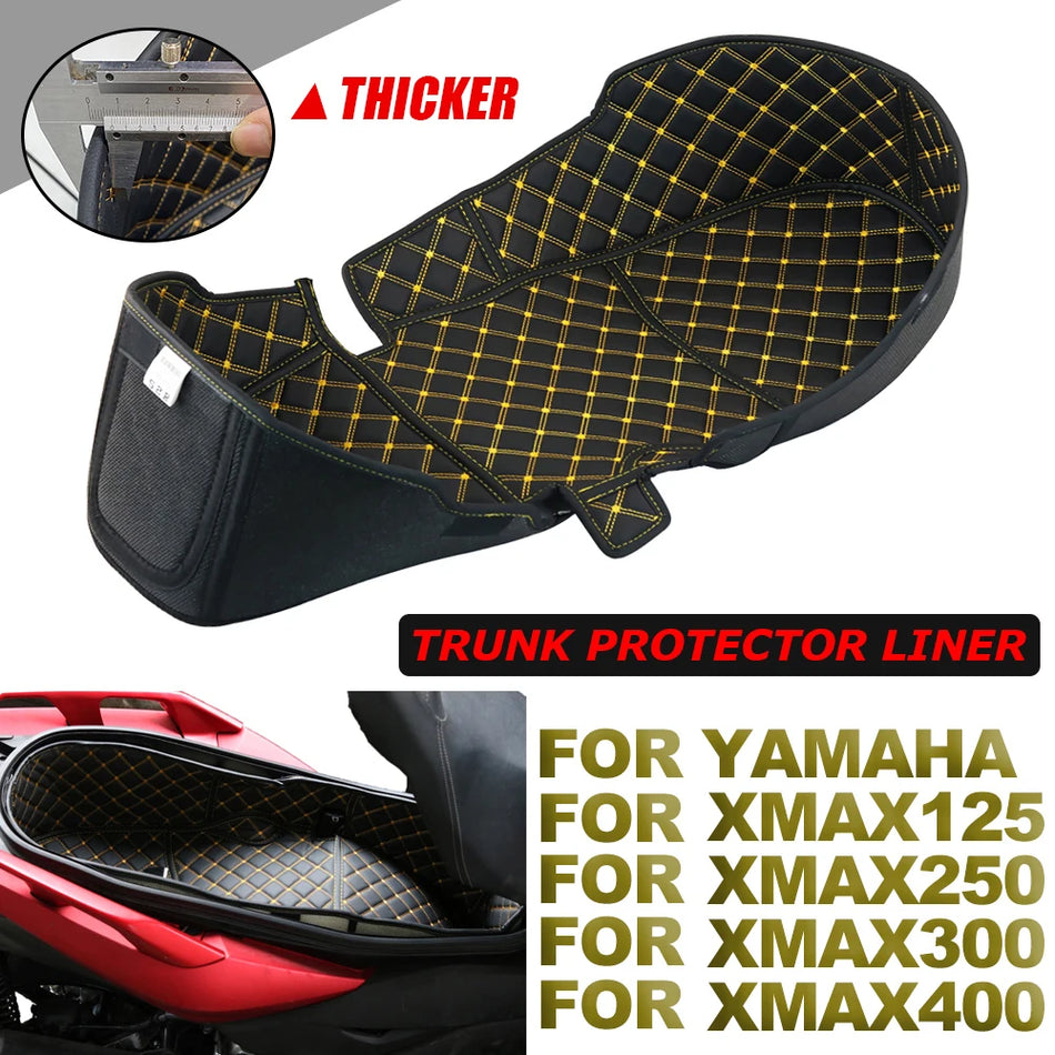 Προστατευτικό Επένδυση Πίσω Κουτιού Yamaha XMAX 125 250 300 400, Δερμάτινο Μαξιλάρι Αποθήκευσης