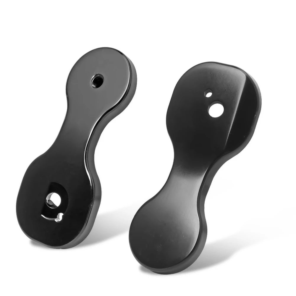 Motorcycle Black Rearview Mirror Brackets Adapter &ndash; Durable Aluminum Construction