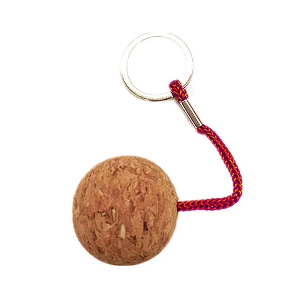 Floating Cork Keyring Balls - 2 Pack for Secure Outdoor Key Storage Red / CN (Origin)