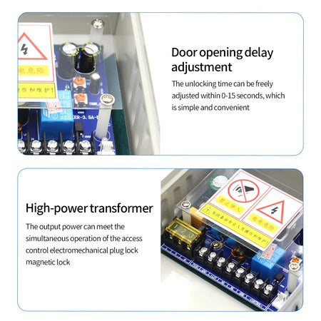 KDB18 &ndash; Delay-Enabled 12V 5A Power Supply For Access Control