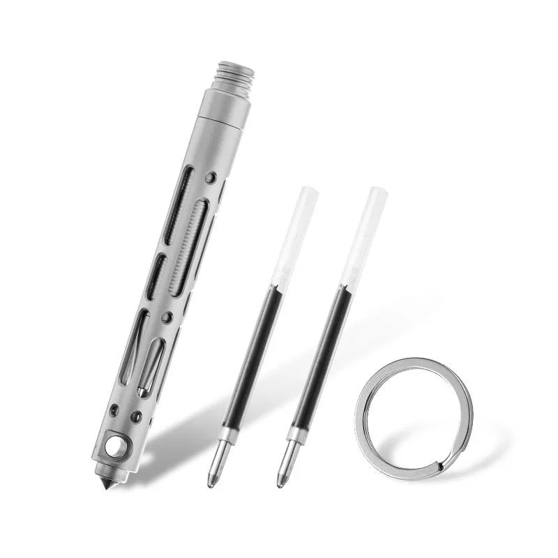 Tungsten Steel Titanium TC4 Tactical Pen &ndash; Self Defense sanding