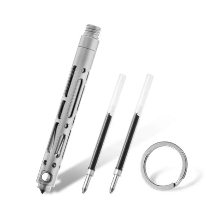 Tungsten Steel Titanium TC4 Tactical Pen &ndash; Self Defense sanding