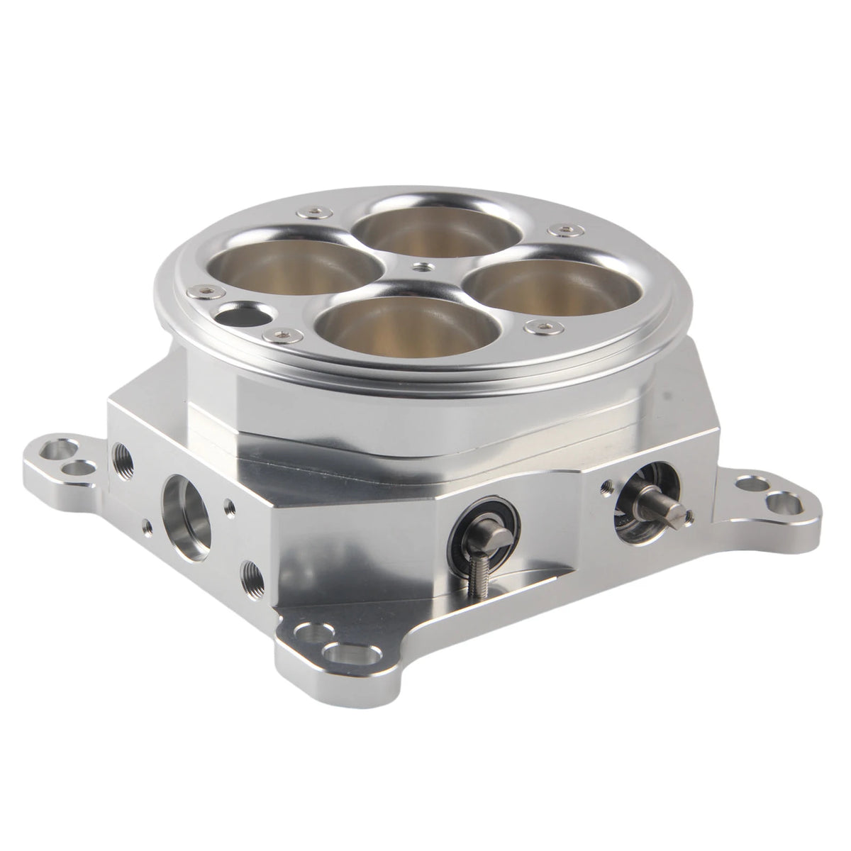 CNC 4 Barrel Throttle Body With 1200CFM Aluminum Fuel Injection by InterCyprus Trading Ltd