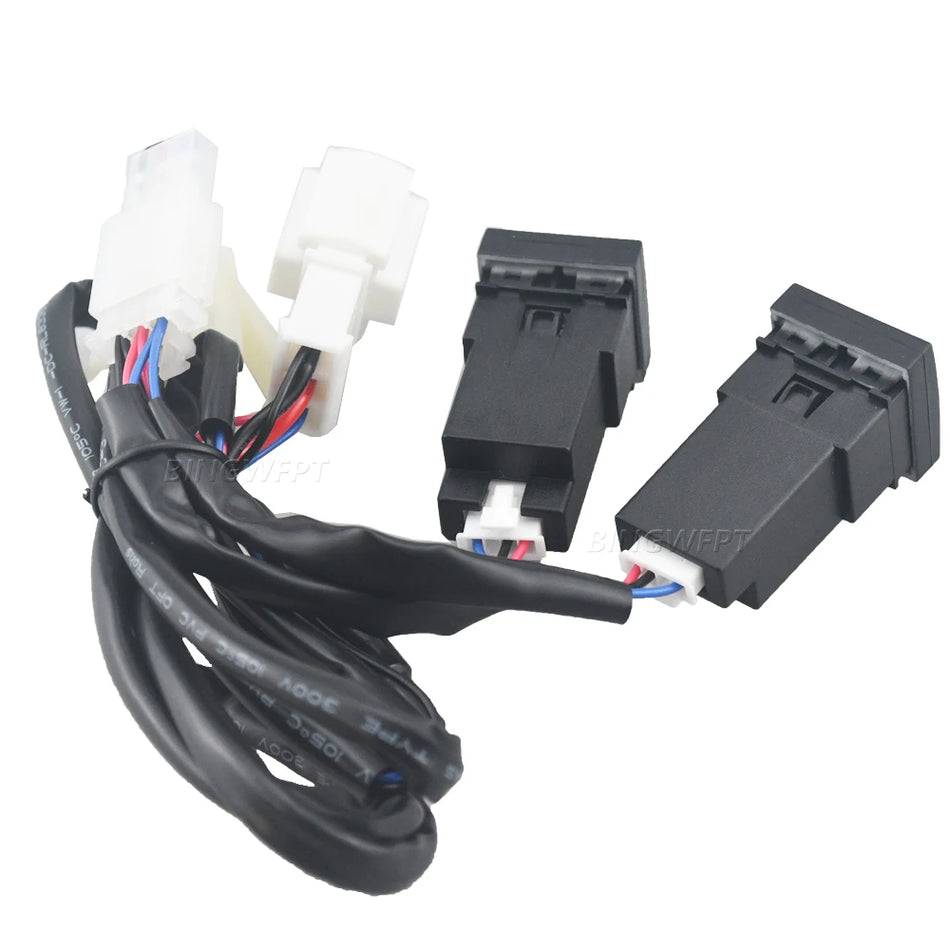 Tomada de Carregador de Carro USB QC3.0 PD para VW Golf 6, Jetta 5, MK5 Scirocco 06-12