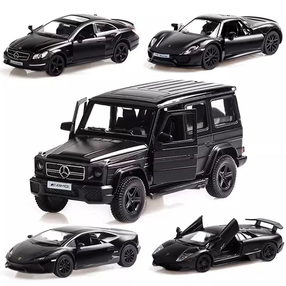 Diecast sakausējuma automašīnas ar atvelkamām durvīm, kas atveras, Mercedes-Benz.