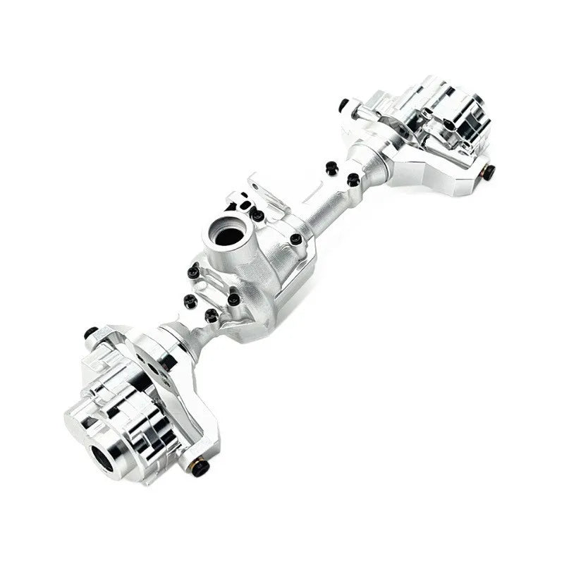HB 1/10 RC Car Accessories &ndash; Metal Front Rear Axle Housing Front Axle-Silver