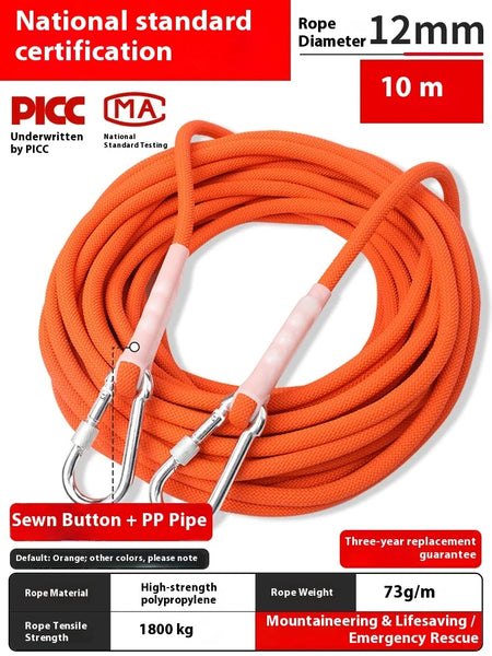 High Strength Nylon Dynamic Climbing Rope &ndash; Dynamic Strength load-bearing  1800kg 5