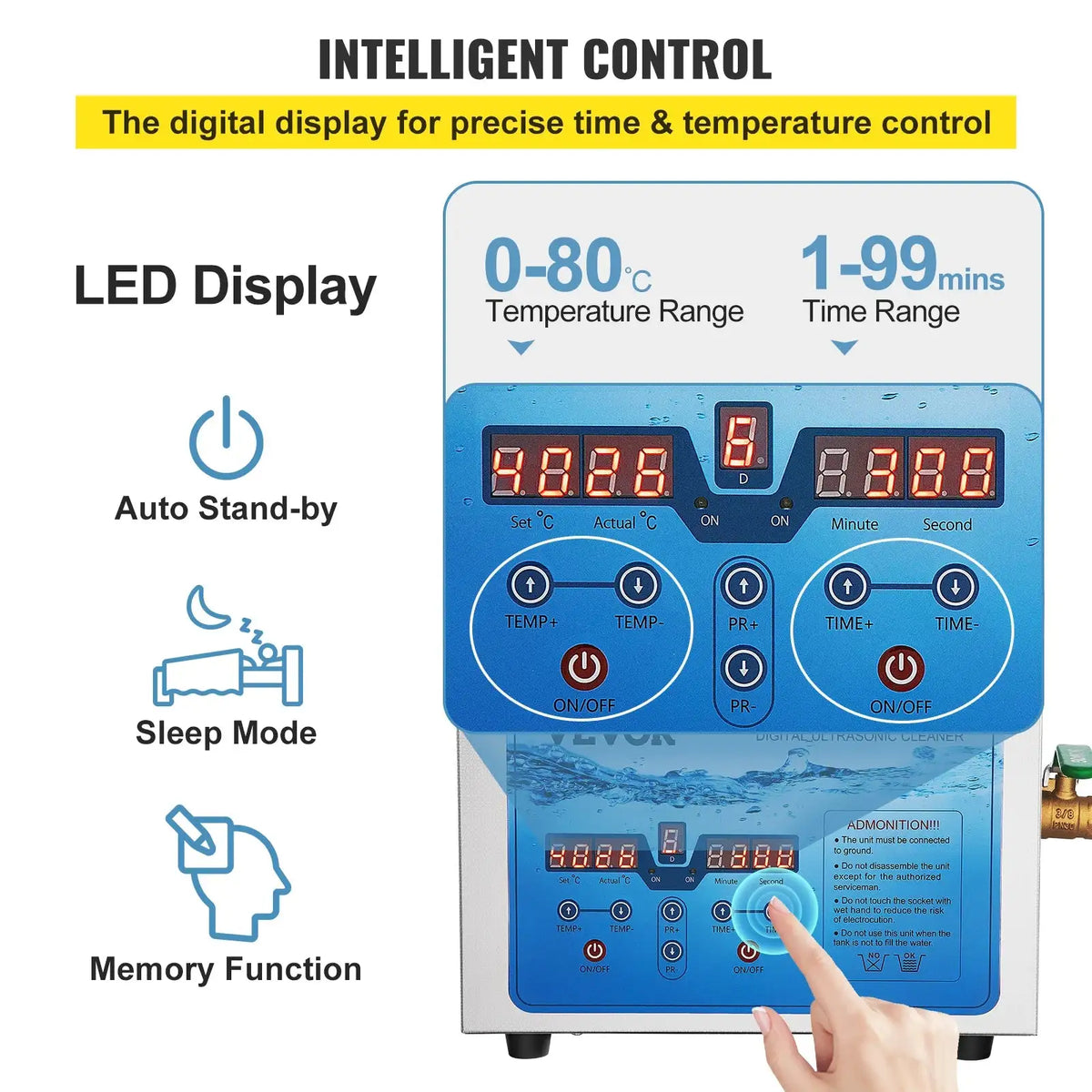 Ultrasonic Cleaner 3L6L 15L Jewelry Watch 36 40KHz