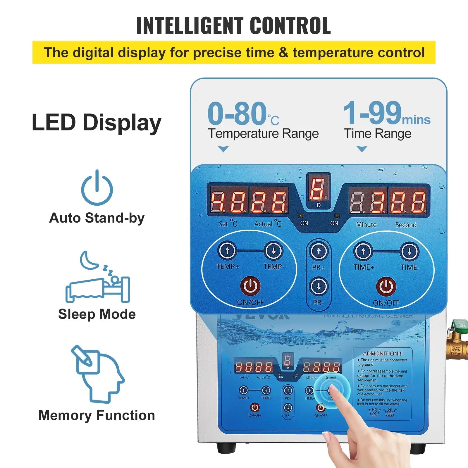 Ultrasonic Cleaner 3L6L 15L Jewelry Watch 36 40KHz