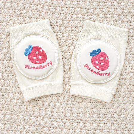 Baby Knee Pads &ndash; Ultra Lightweight Crawling Protection Strawberry / 0-4Y