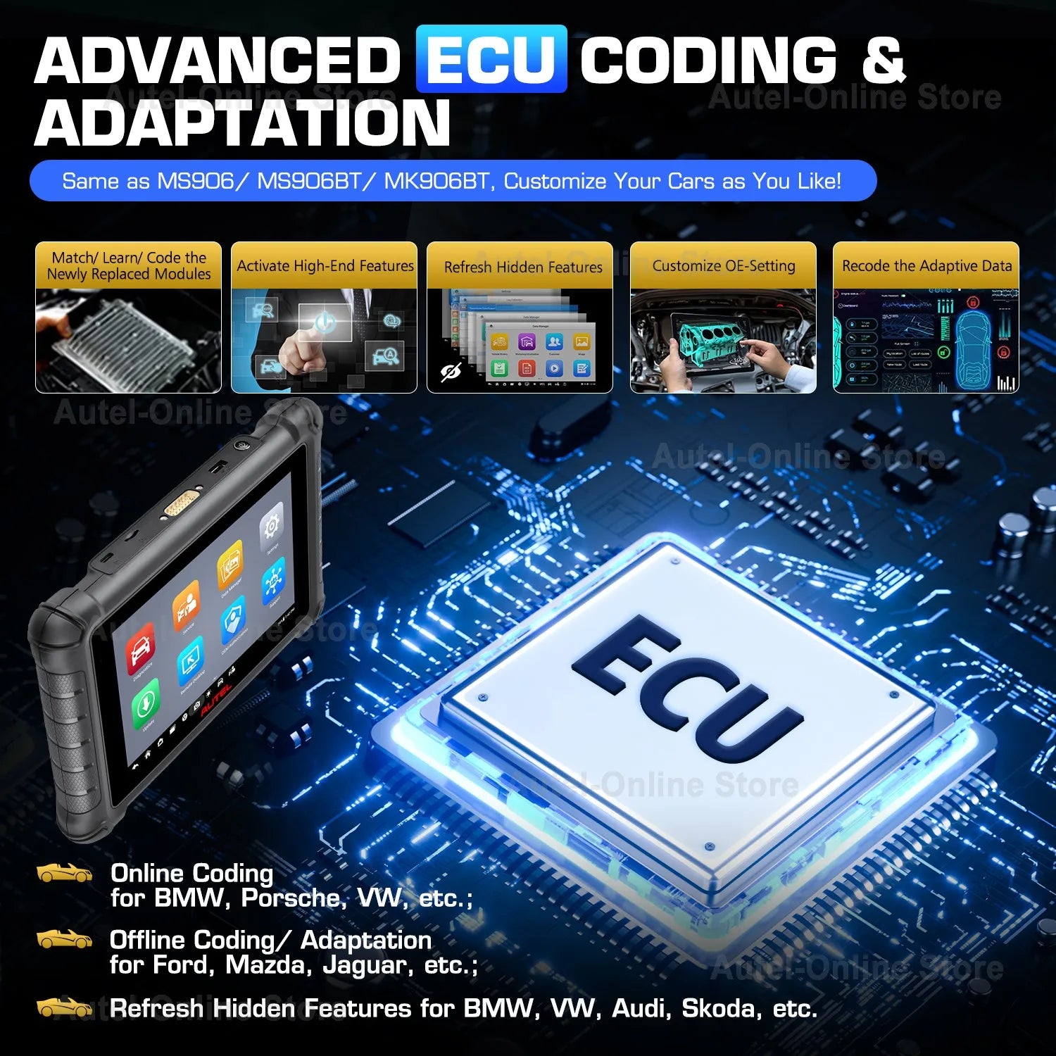 Autel MaxiPRO MP900-TS &ndash; TPMS Diagnostics And ECU Coding