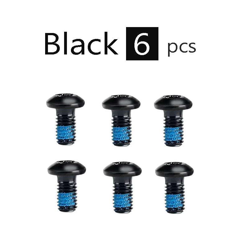 Bike Disc Brake Rotor Bolts &ndash; Durable Steel T25 M5x9 Secure Fit Black 6pcs
