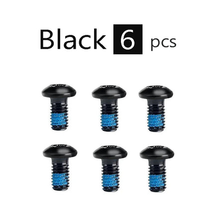 Bike Disc Brake Rotor Bolts &ndash; Durable Steel T25 M5x9 Secure Fit Black 6pcs